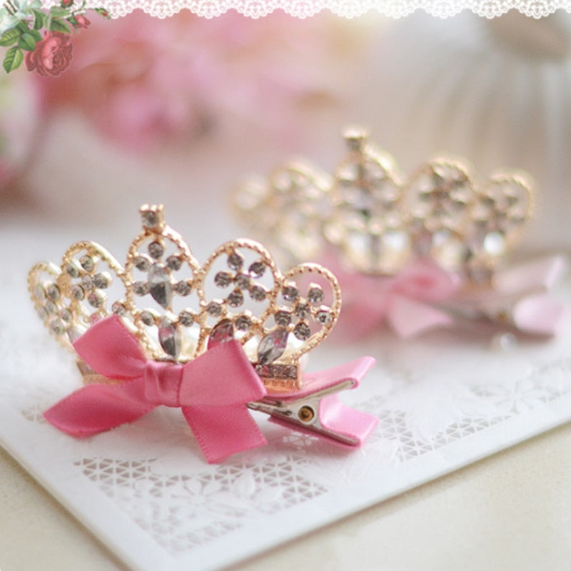 1PC Baby-Girls Princess Crown Birthday Hair Clips