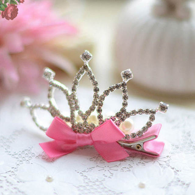 1PC Baby-Girls Princess Crown Birthday Hair Clips