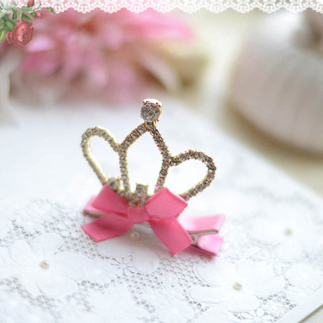 1PC Baby-Girls Princess Crown Birthday Hair Clips