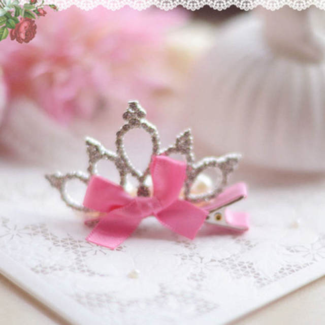 1PC Baby-Girls Princess Crown Birthday Hair Clips