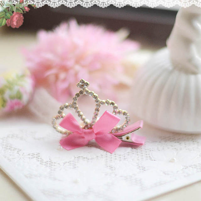 1PC Baby-Girls Princess Crown Birthday Hair Clips