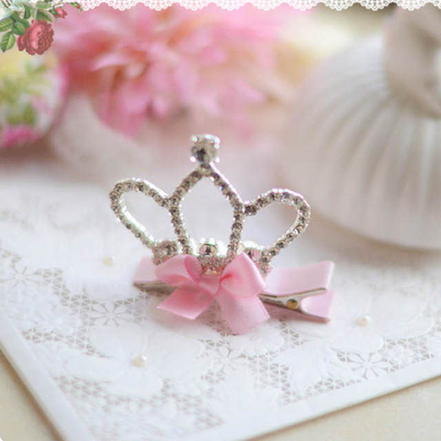 1PC Baby-Girls Princess Crown Birthday Hair Clips