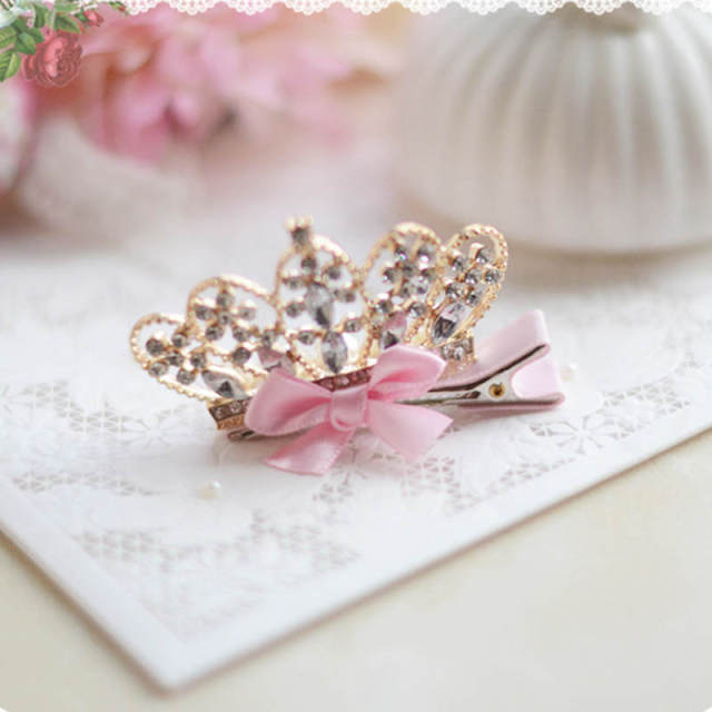 1PC Baby-Girls Princess Crown Birthday Hair Clips