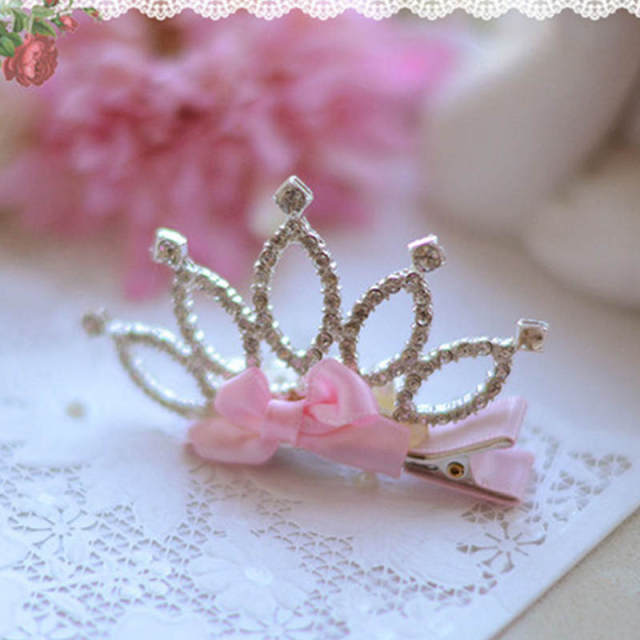 1PC Baby-Girls Princess Crown Birthday Hair Clips