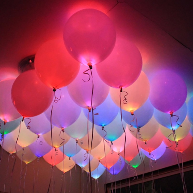 10Pcs Mini Small LED  Balloon Lights