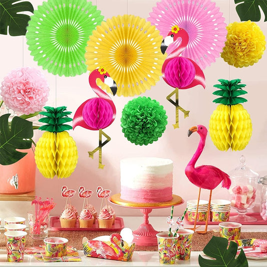 Hawaiian Tropical Theme Party Decoration Set