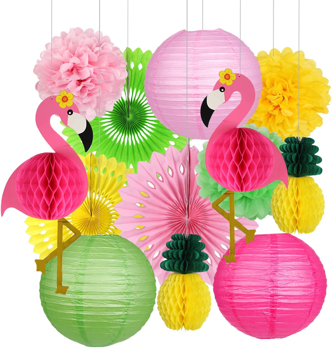 Hawaiian Tropical Theme Party Decoration Set