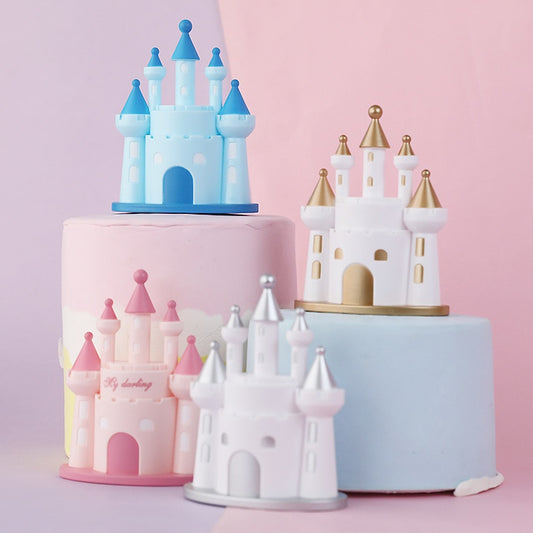Princess Prince Castle Birthday Cake Topper