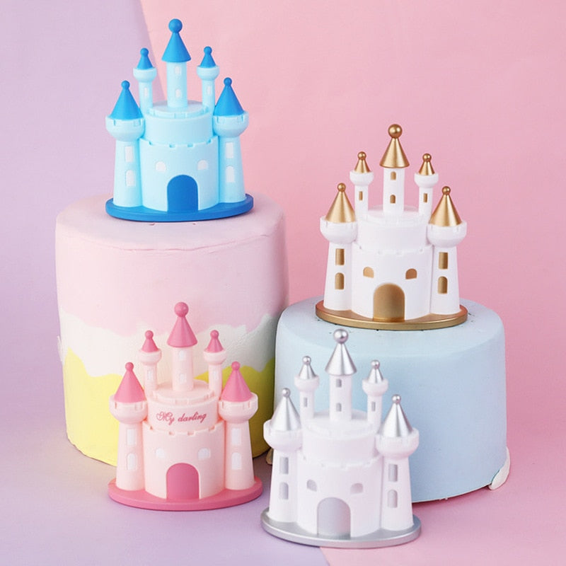 Princess Prince Castle Birthday Cake Topper