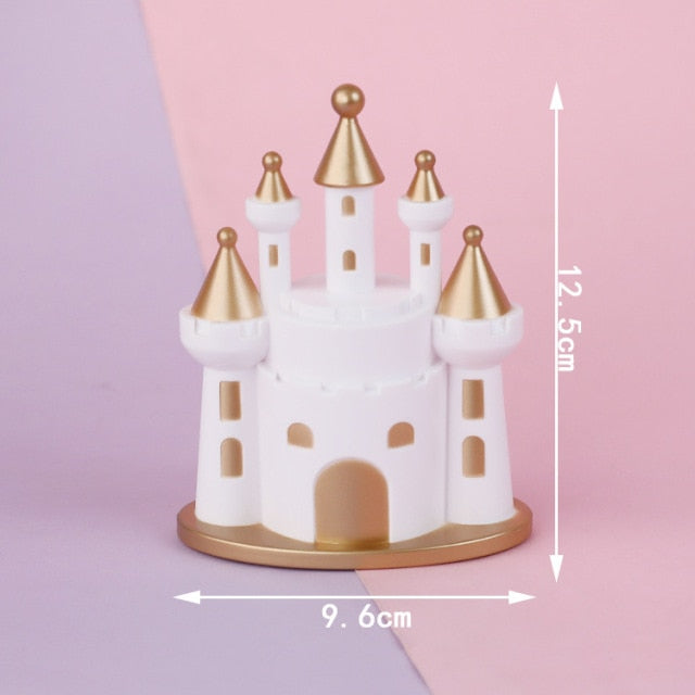 Princess Prince Castle Birthday Cake Topper