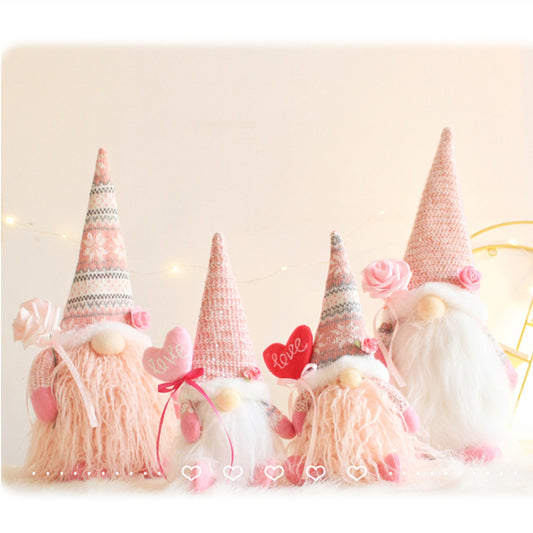 2PCS Valentine's Gnome