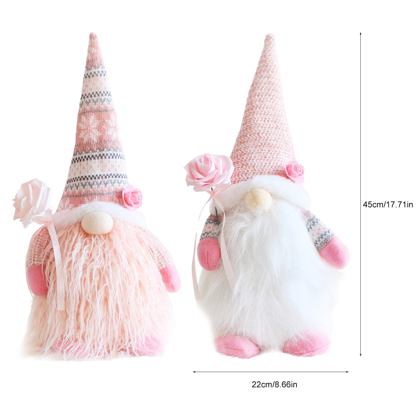 2PCS Valentine's Gnome