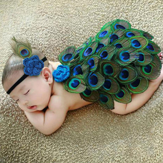 Newborn Baby Cute Peacock Photography Costume