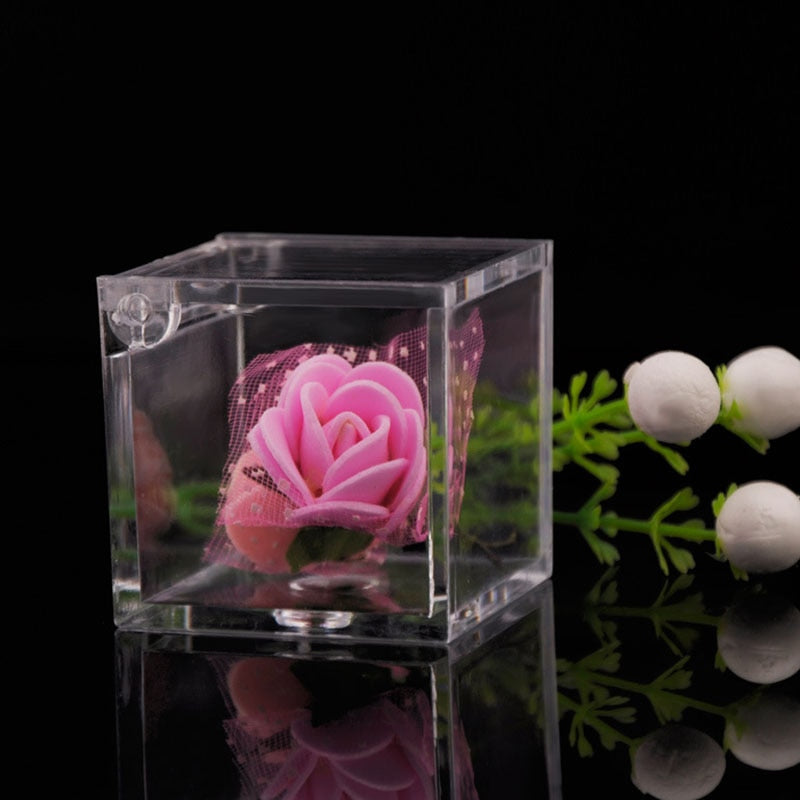 12Pcs Transparent Clear Plastic Candy /Chocolate/ Gift Box