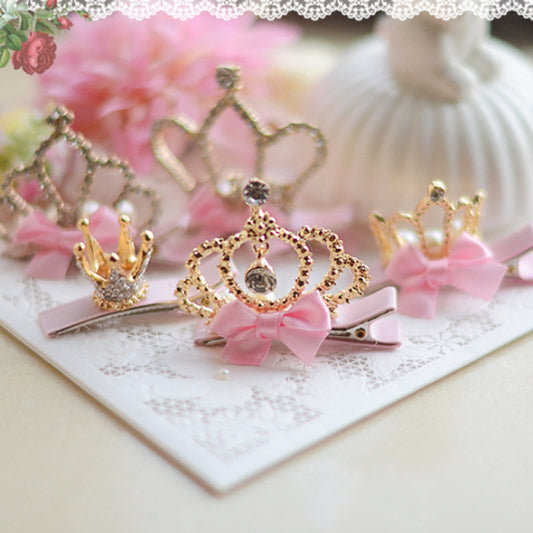 1PC Baby-Girls Princess Crown Birthday Hair Clips