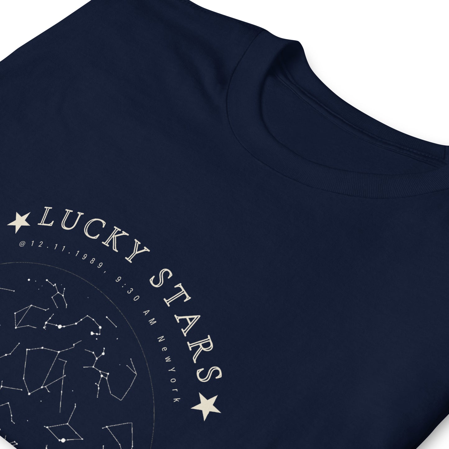CUSTOM STAR MAP - Lucky Stars Short-Sleeve Unisex T-Shirt-2